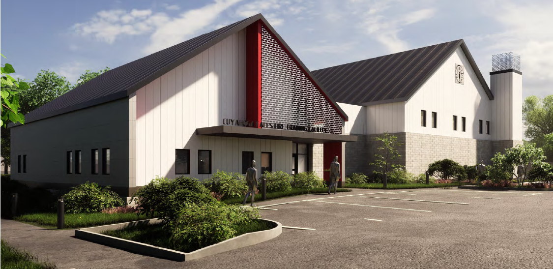 Architectural rendering of the Falls Training Complex